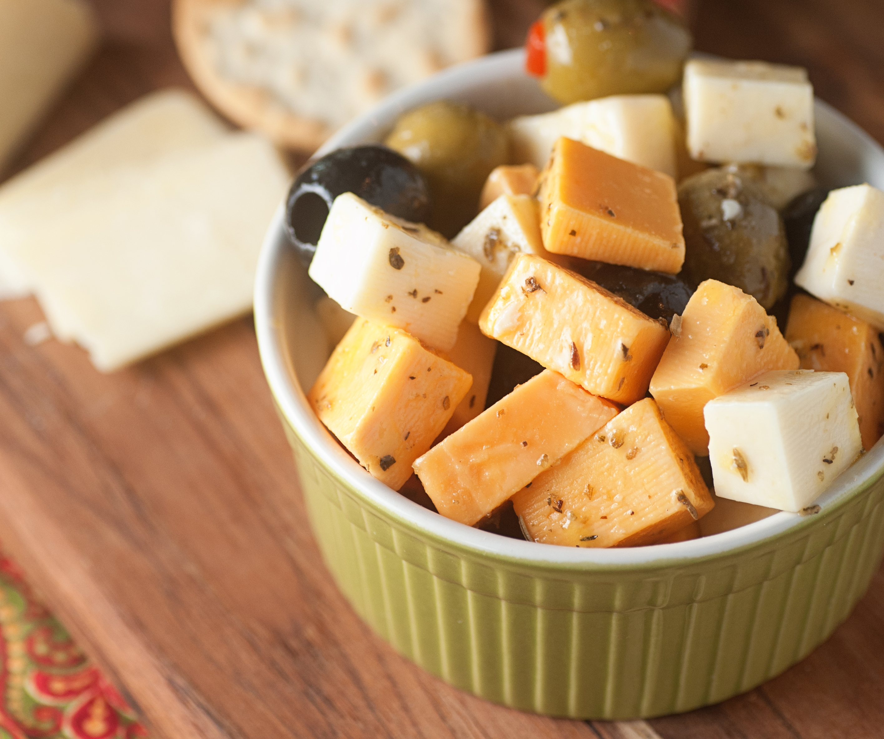 Marinated Cheese and Olives
