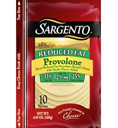 Sargento® Sliced Reduced Fat Provolone Cheese | Sargento
