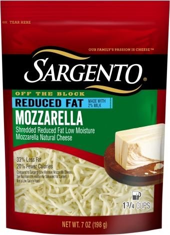 Shredded Reduced Fat Mozzarella | Sargento®