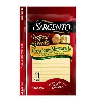 Sargento® Natural Blends® Sliced Provolone-Mozzarella ...