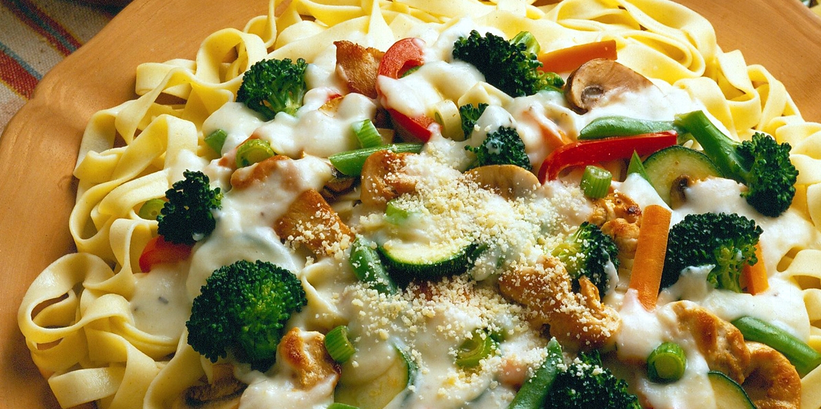 Chicken and Vegetable Parmesan Pasta | Sargento