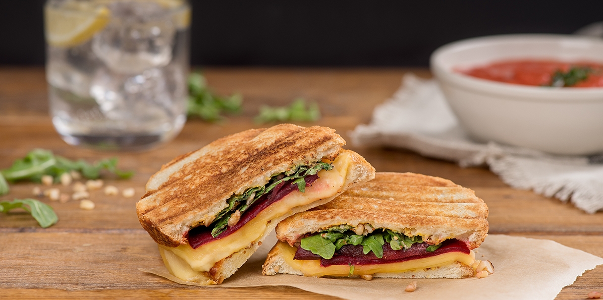 Roasted Beet and Gouda Grilled Cheese Sandwich Sargento